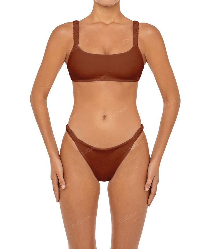 BSWS-B94 Gathered Strap Bikini Bottom