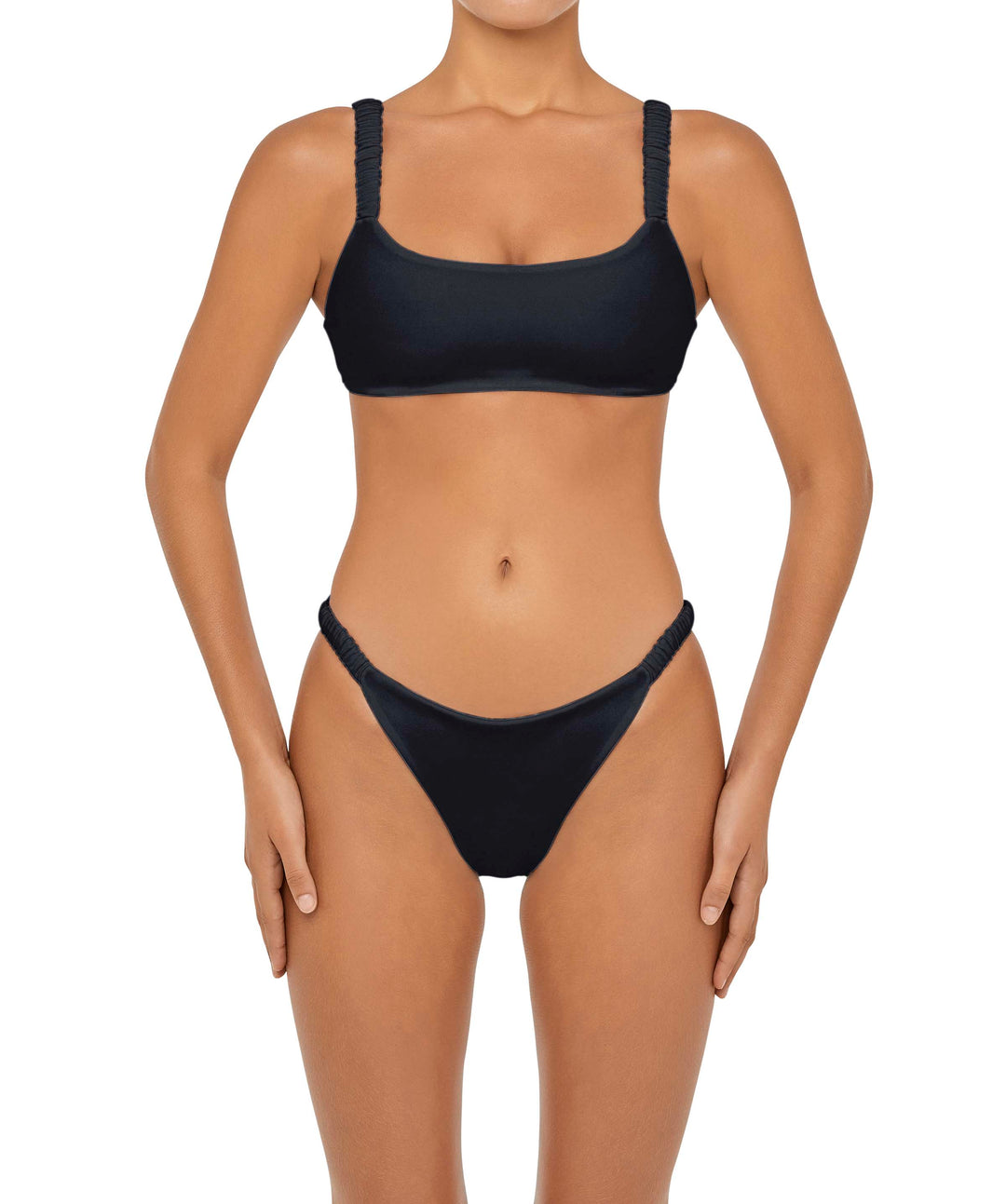 BSWS-B94 Gathered Strap Bikini Bottom