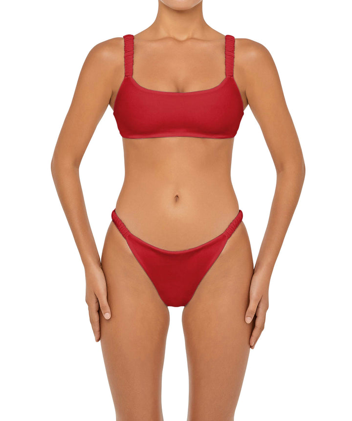 BSWS-T94 Gathered Strap Camisole Bikini Top
