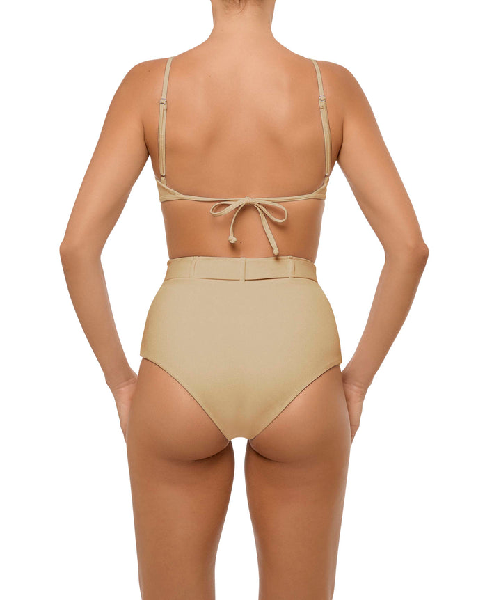 BSWS-B98 Belted High Rise Bikini Bottom