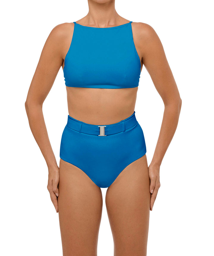 BSWS-B98 Belted High Rise Bikini Bottom