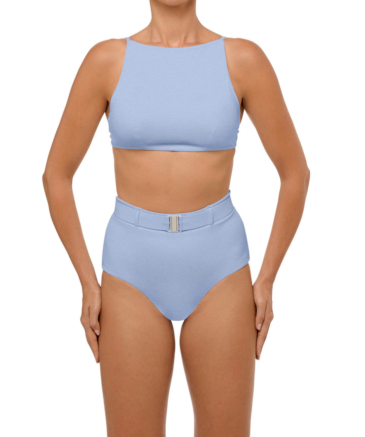BSWS-B98 Belted High Rise Bikini Bottom