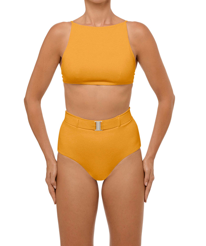 BSWS-B98 Belted High Rise Bikini Bottom