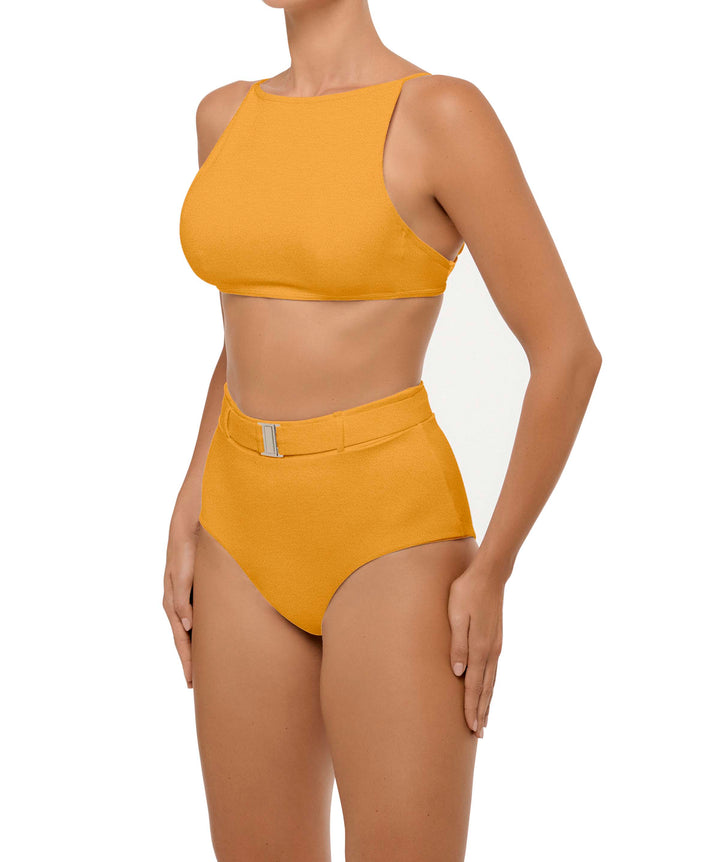BSWS-B98 Belted High Rise Bikini Bottom