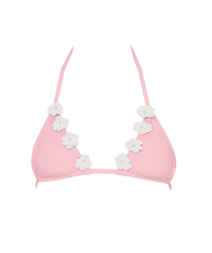 BSWS-T146 Triangle Top With Flower Crochet