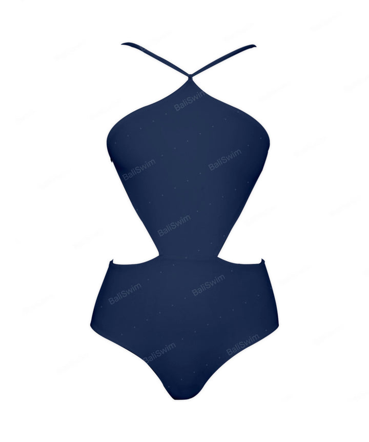 BSWS-S45 Peek a Boo Halter One Piece