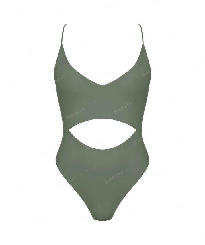 BSWS-S33 V-Neck Cut Out One Piece