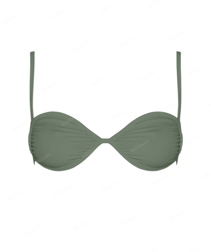 BSWS-T142 Binding Ruched Bralette Top