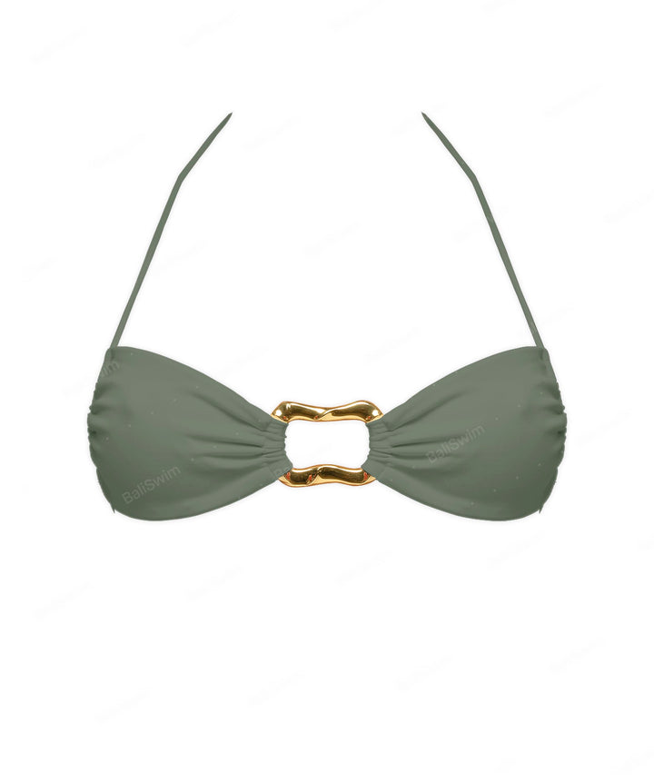 BSWS-T122 Wave Ring Halter Bikini Top