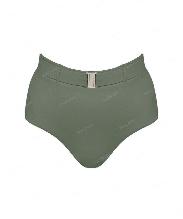 BSWS-B98 Belted High Rise Bikini Bottom