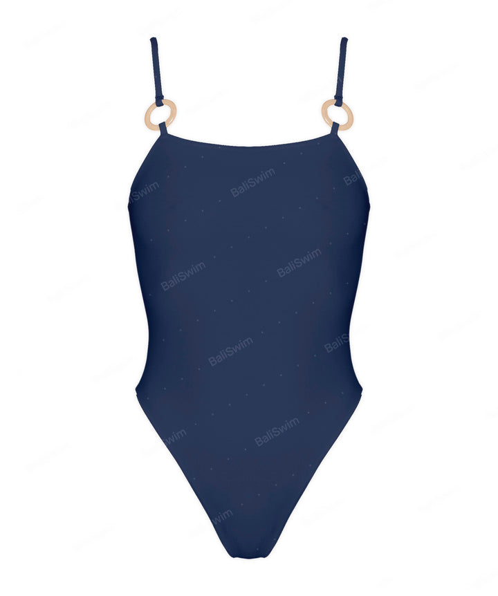 BSWS-S79 Square Neck One Piece With Rings