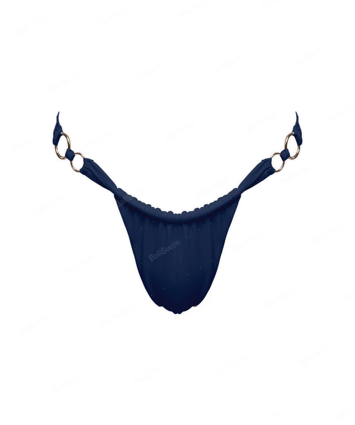BSWS-B124 Double Rings Ruched Bikini Bottom