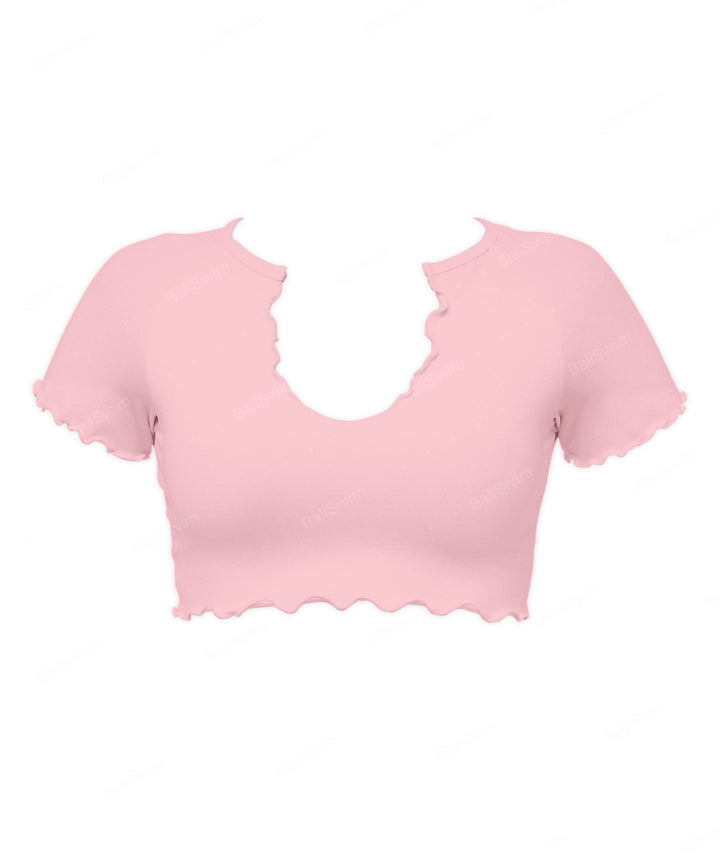 BSWS-T101 V-neck Cropped Tankini