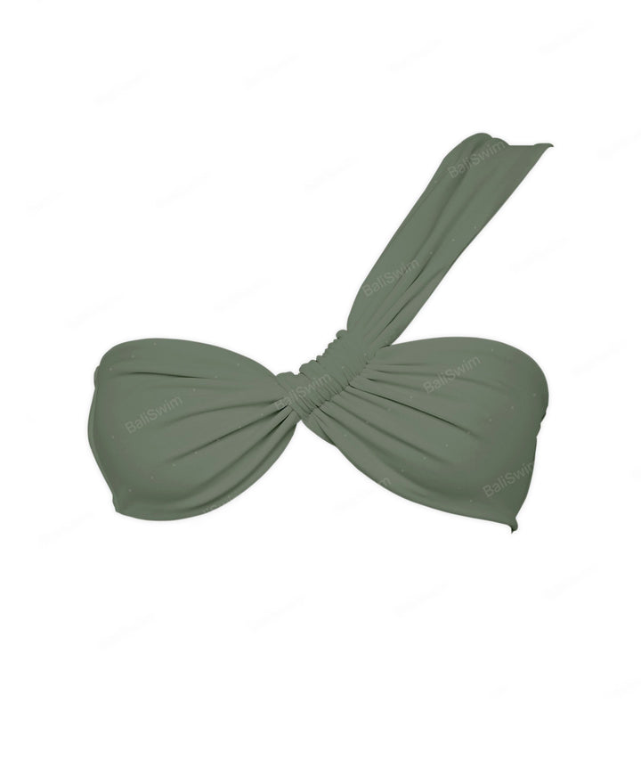 BSWS-T92 Ruched One Shoulder Bikini Top
