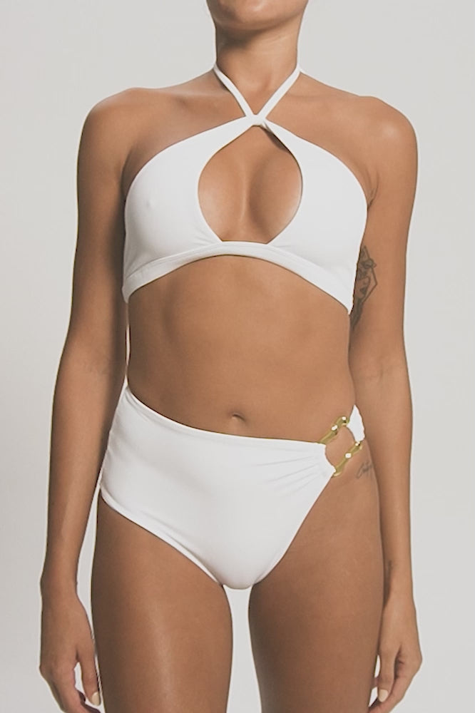BSWS-B126 Asymetrical Wave Ring Bikini Bottom