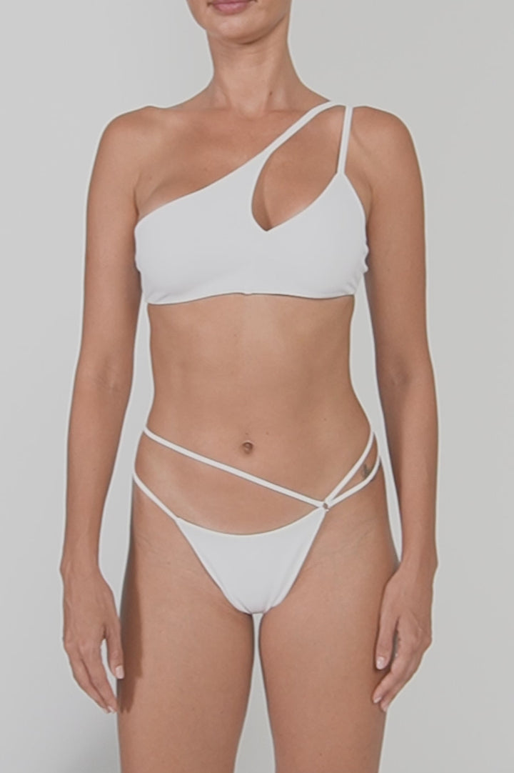 BSWS-T111 Asymmetric Double Straps Bikini Top