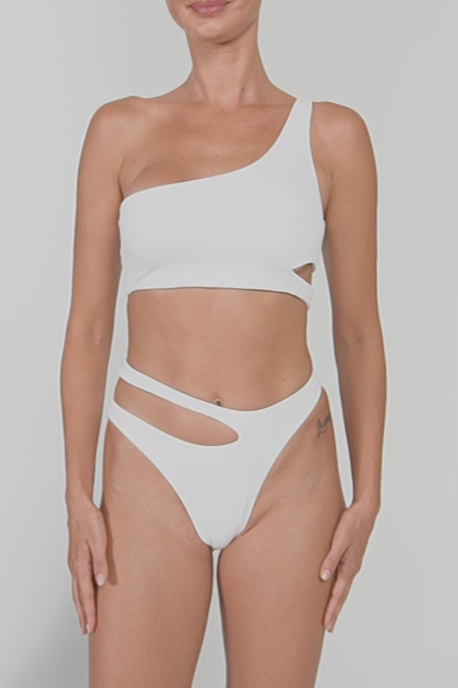 BSWS-B110 Asymmetrical Cutout Bikini Bottom