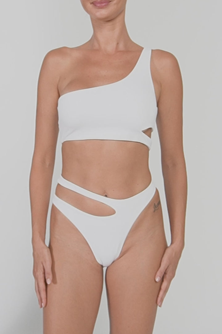BSWS-B110 Asymmetrical Cutout Bikini Bottom