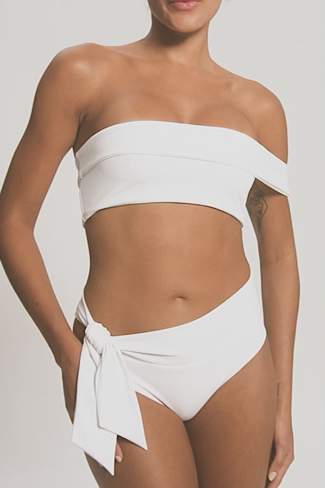 BSWS-T125 Asymetrical Off the Shoulder Bikini Top