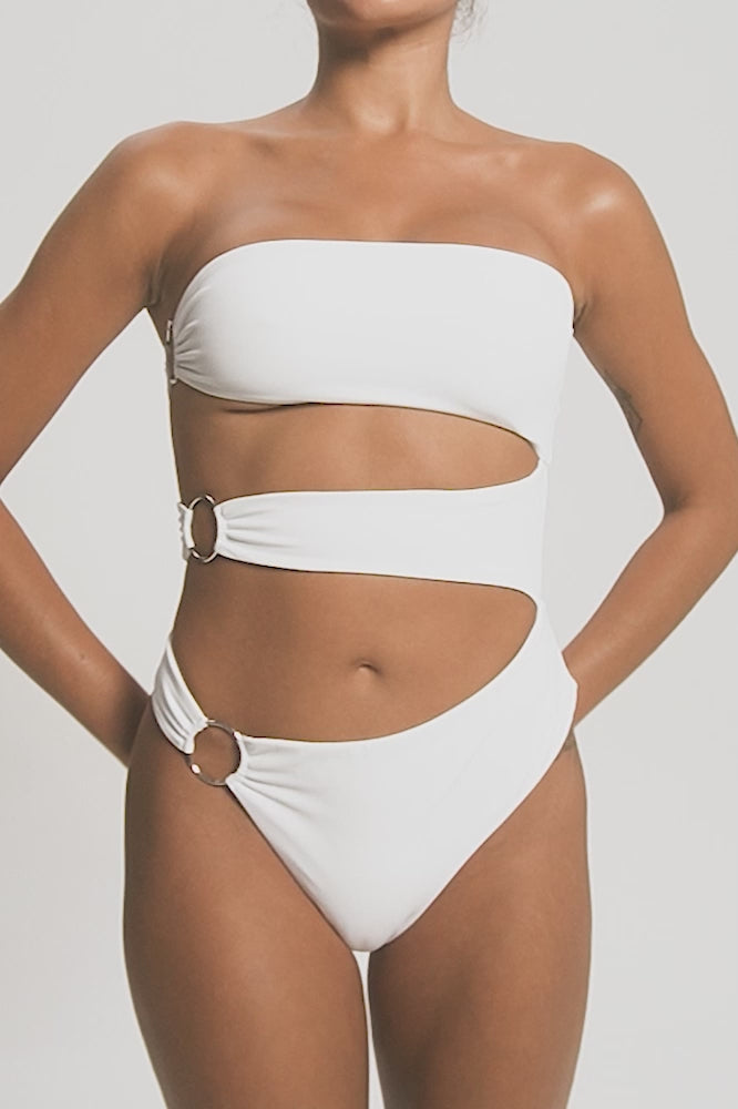 BSWS-S71 Cut-out Bandeau One Piece