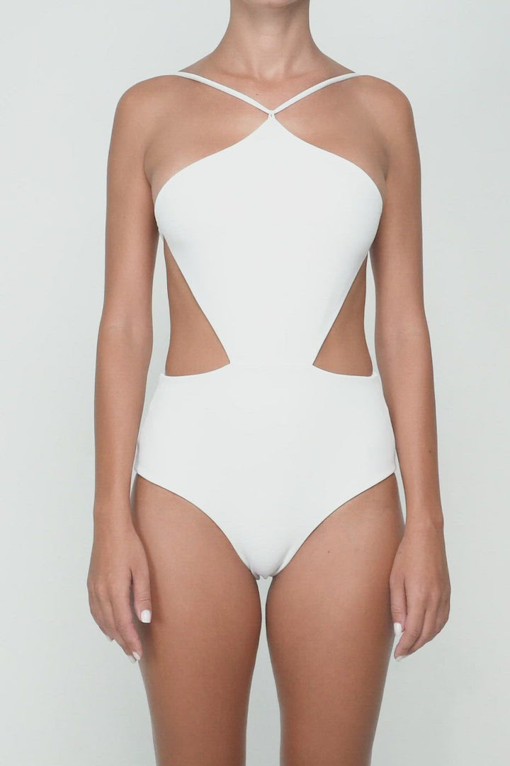 BSWS-S45 Peek a Boo Halter One Piece
