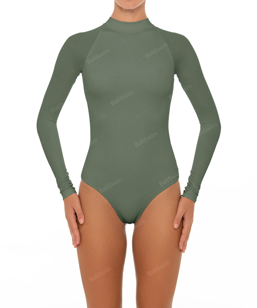 BSWS-R02 One Piece Long Sleeves Rash Guard – Bali Swim