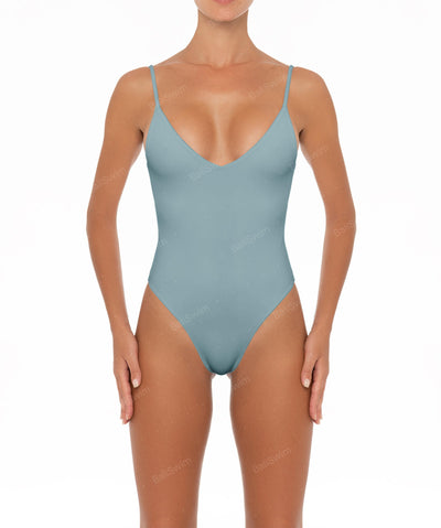 Aerie Wide Rib Cut Out One Shoulder Ring One Piece Swimsuit