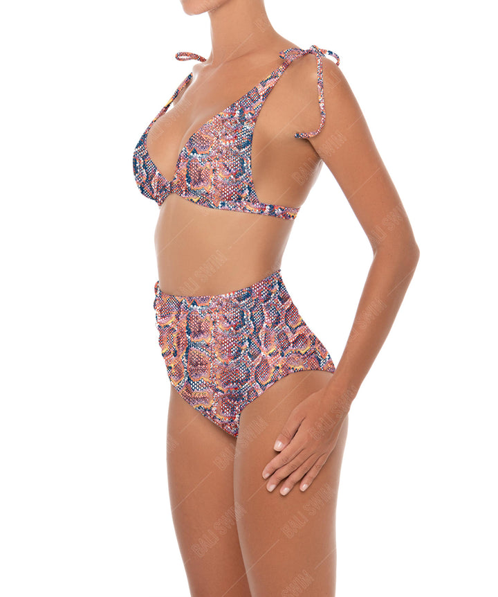BSWS-B31 Gathered High Rise Bikini Bottom