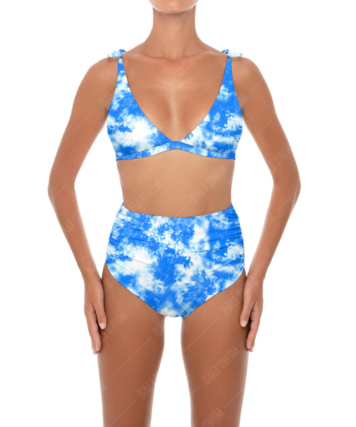 BSWS-B31 Gathered High Rise Bikini Bottom