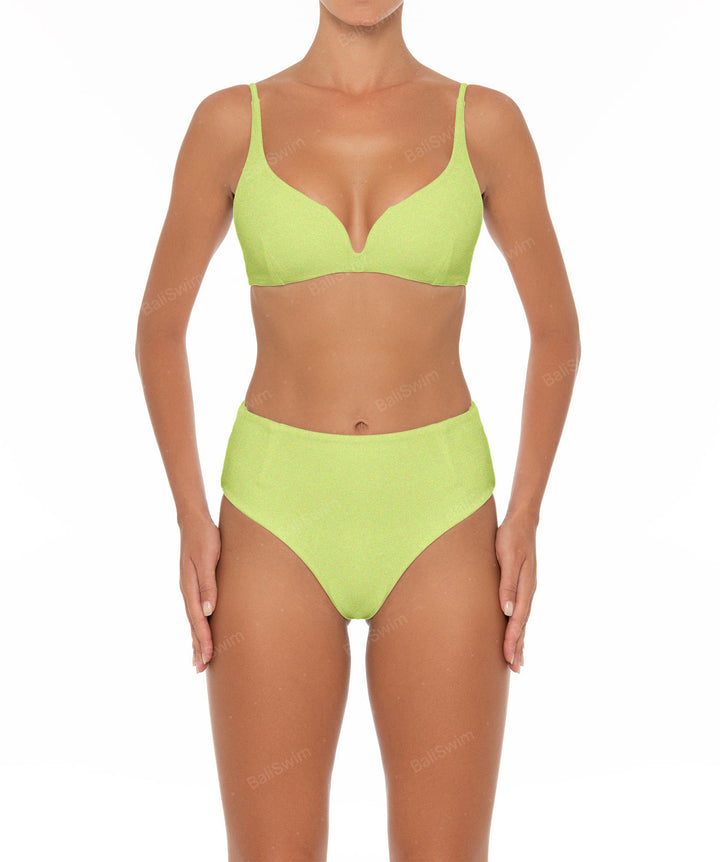 BSWS-B40 Darted High Rise Bikini Bottom
