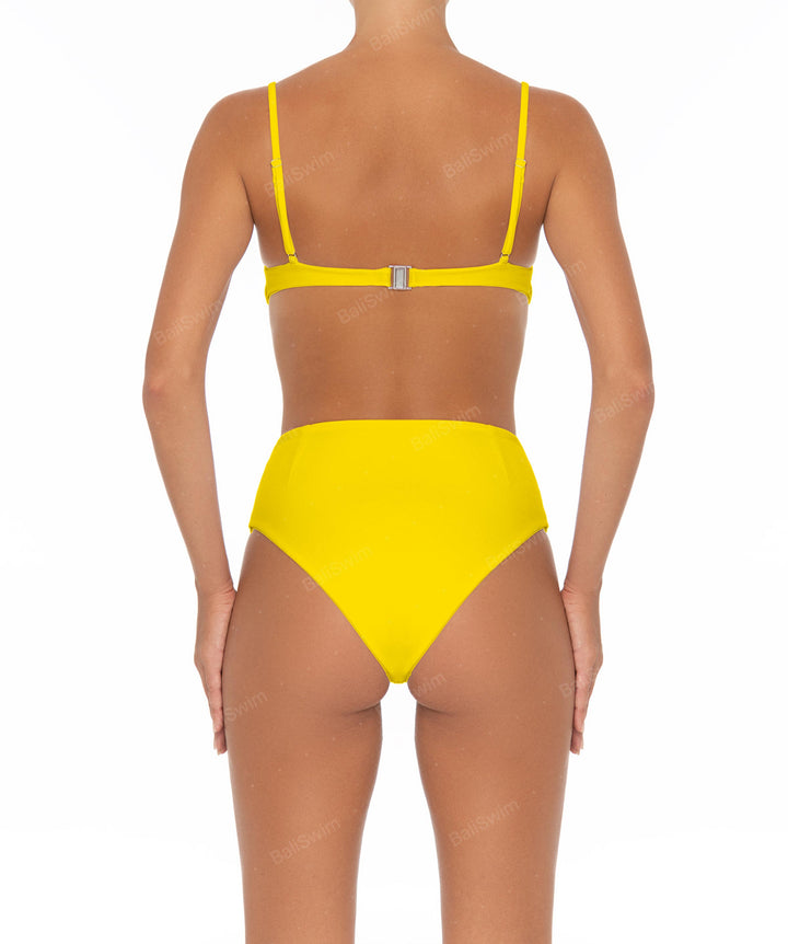 BSWS-B40 Darted High Rise Bikini Bottom