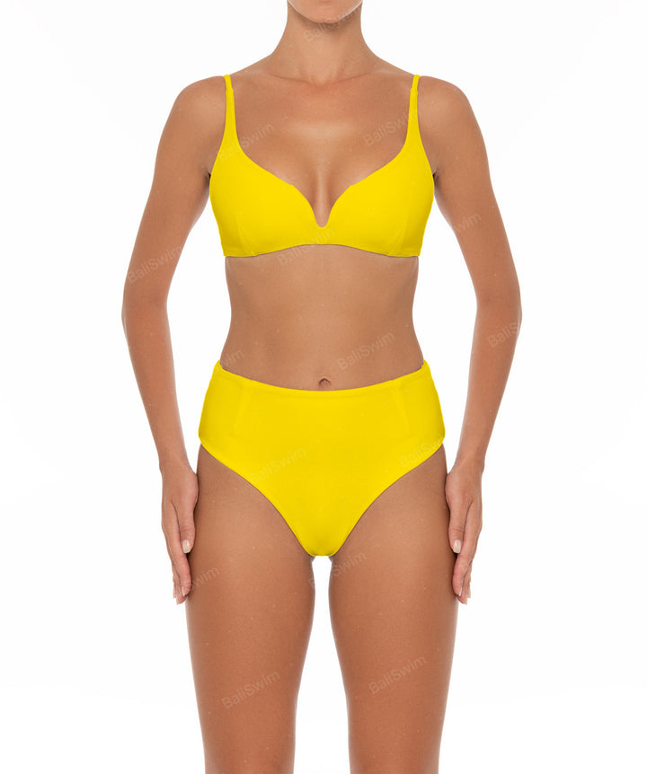 BSWS-B40 Darted High Rise Bikini Bottom