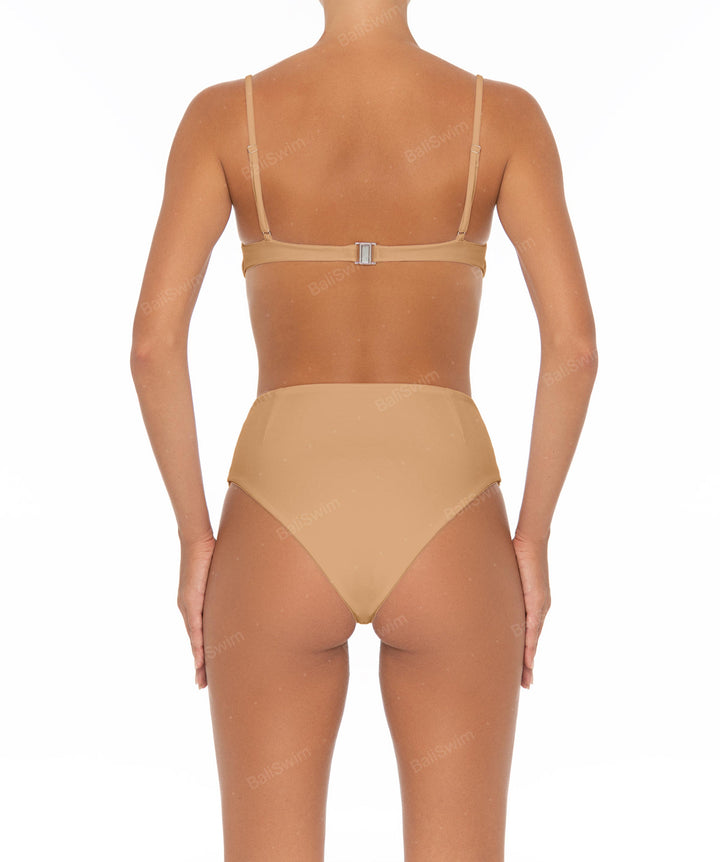 BSWS-B40 Darted High Rise Bikini Bottom