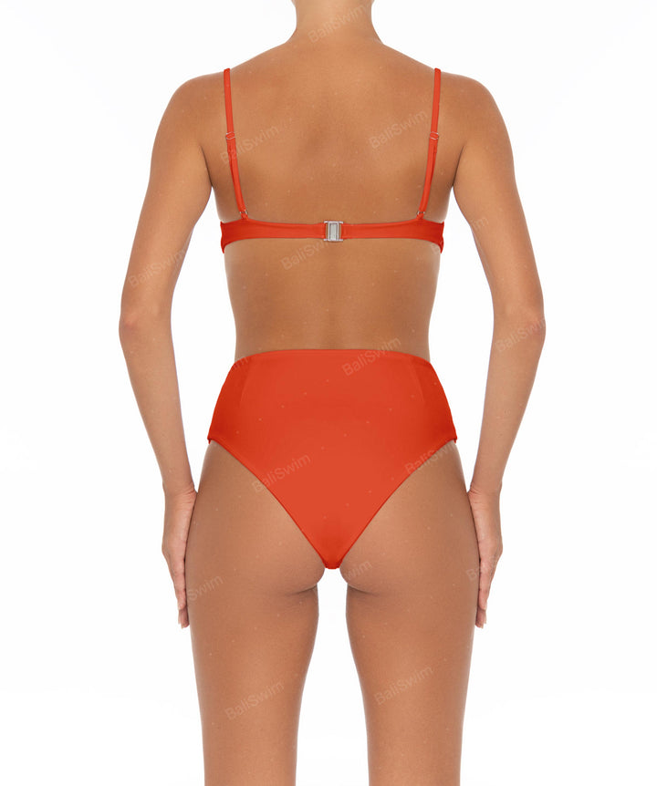BSWS-B40 Darted High Rise Bikini Bottom