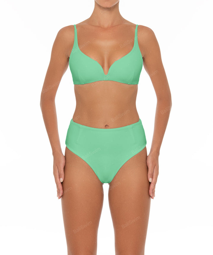 BSWS-B40 Darted High Rise Bikini Bottom