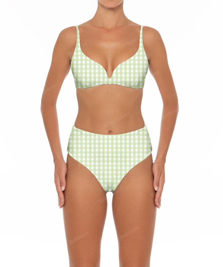 BSWS-B40 Darted High Rise Bikini Bottom