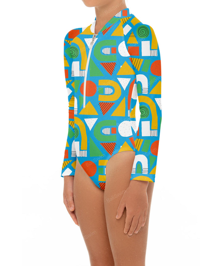 BSGS-RS02 Girl's Rash Guard One Piece