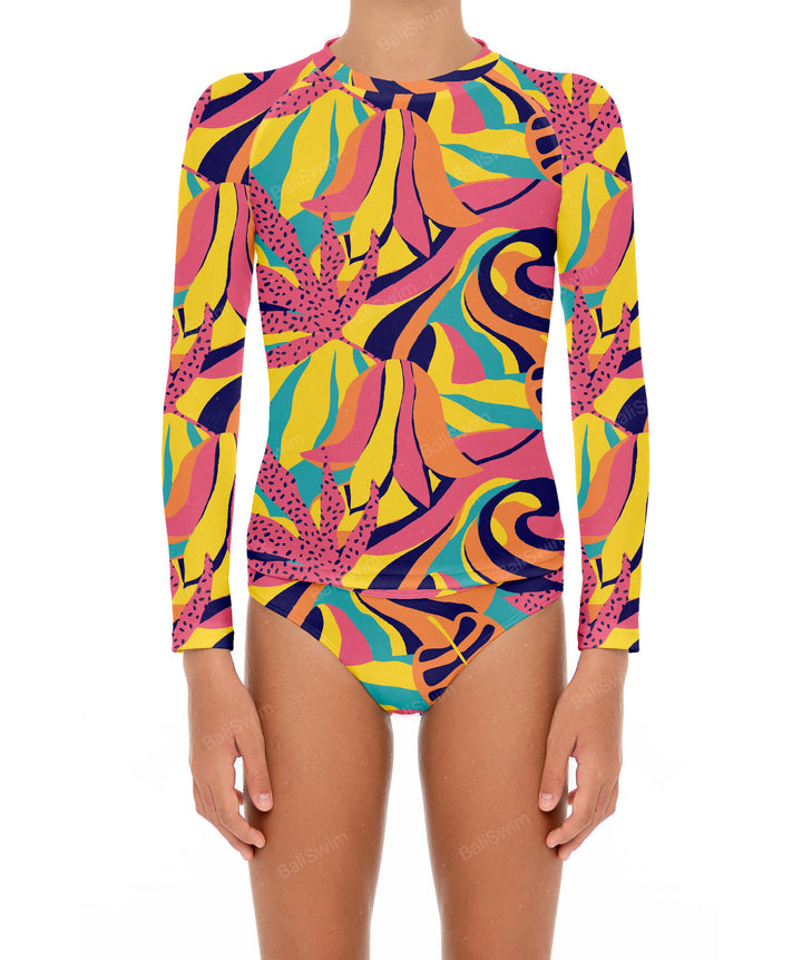 BSGS-RT03 Girl's Rash Guard Top