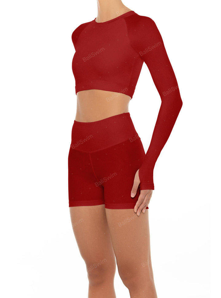 BSWA-T17rs Sports Crop Top - Ready Stock Bundle