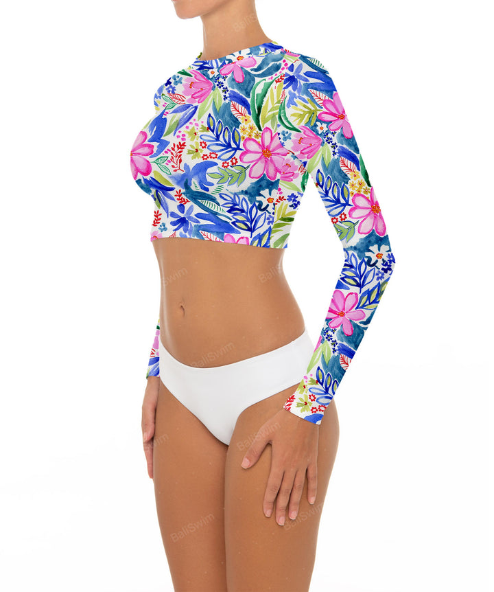 BSWS-R04 Long Sleeves Crop Rash Guard