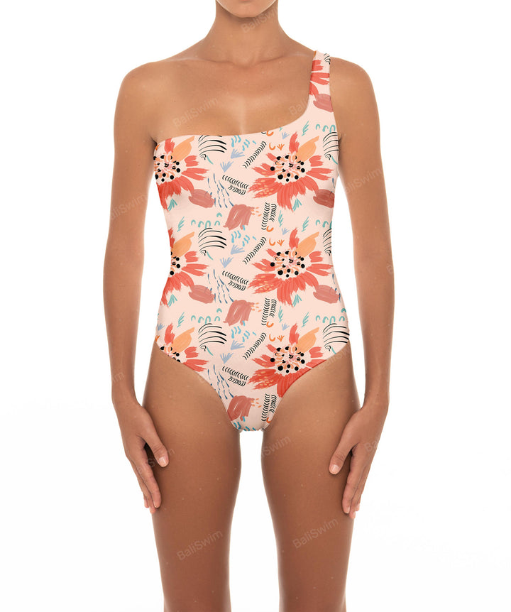 BSWS-S16 One Shoulder Swimsuit