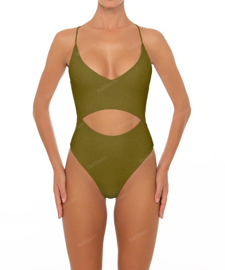 BSWS-S33 V-Neck Cut Out One Piece