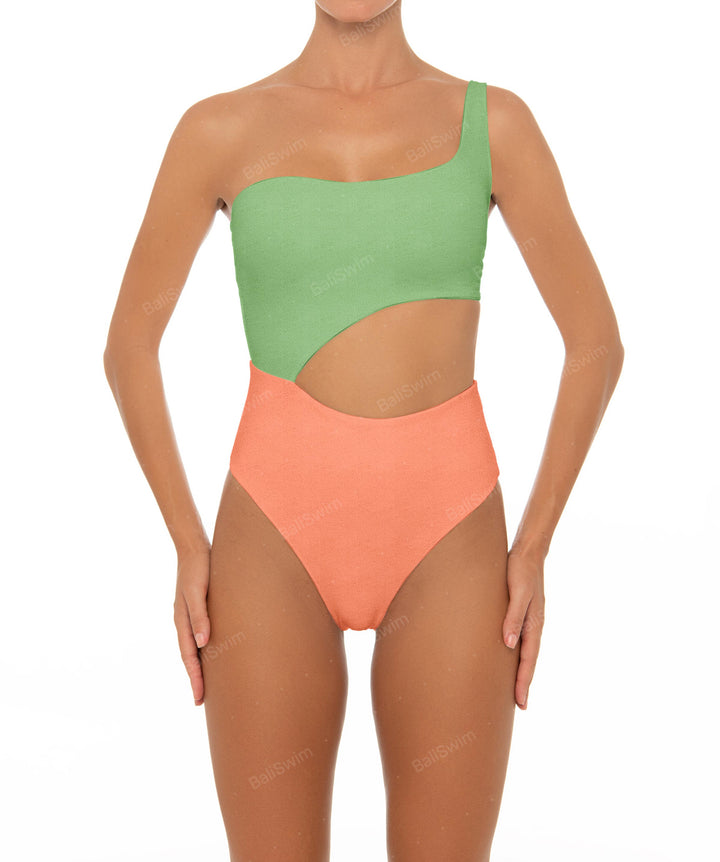 BSWS-S34 One Shoulder Swimsuit