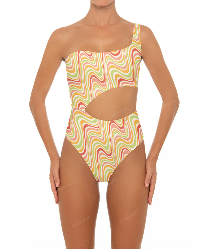 BSWS-S34 One Shoulder Swimsuit