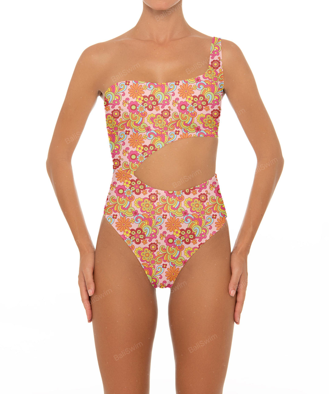 BSWS-S34 One Shoulder Swimsuit