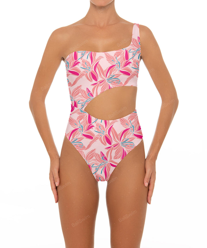 BSWS-S34 One Shoulder Swimsuit