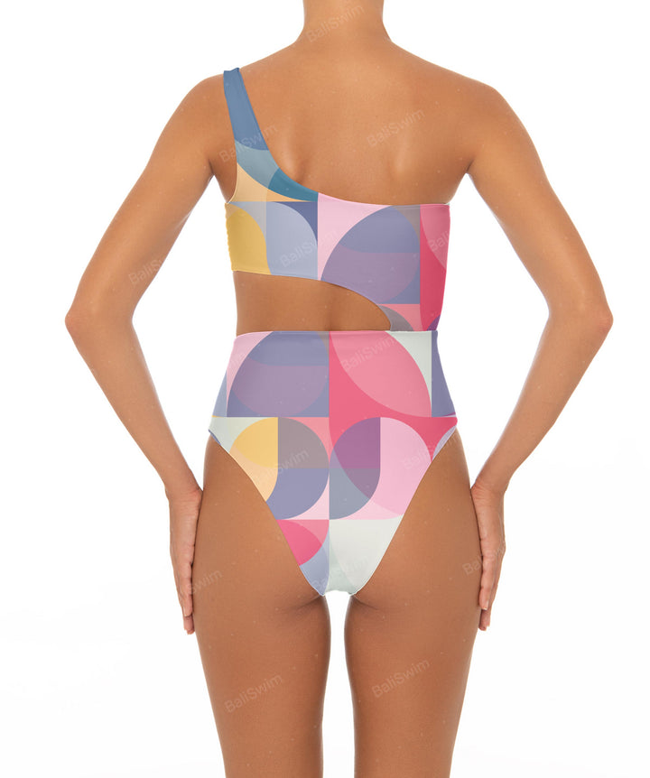 BSWS-S34 One Shoulder Swimsuit