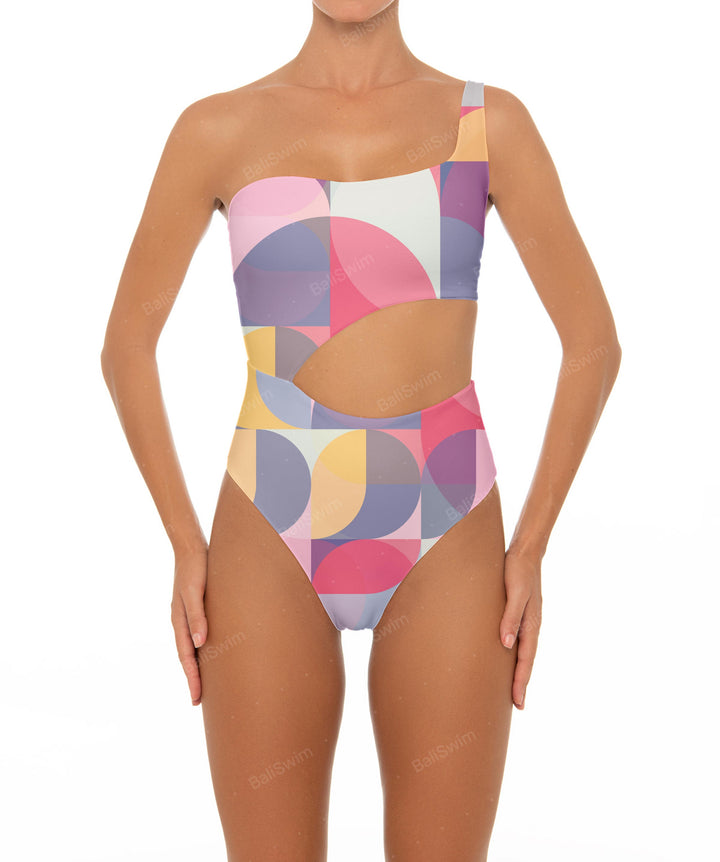 BSWS-S34 One Shoulder Swimsuit