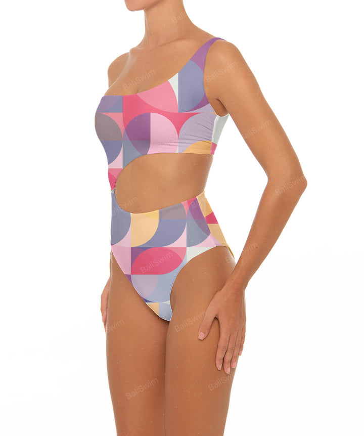 BSWS-S34 One Shoulder Swimsuit
