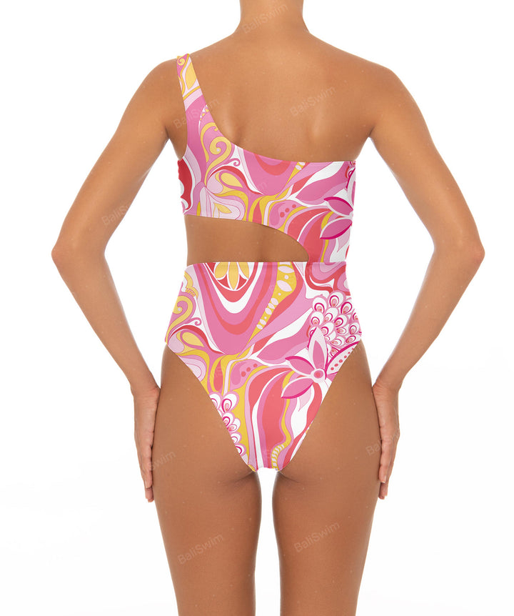 BSWS-S34 One Shoulder Swimsuit